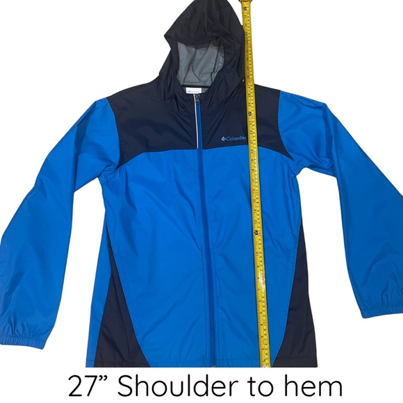 Columbia Women’s Hooded Windbreaker Blue & Black Size XL Nylon NWOT - Picture 5 of 10